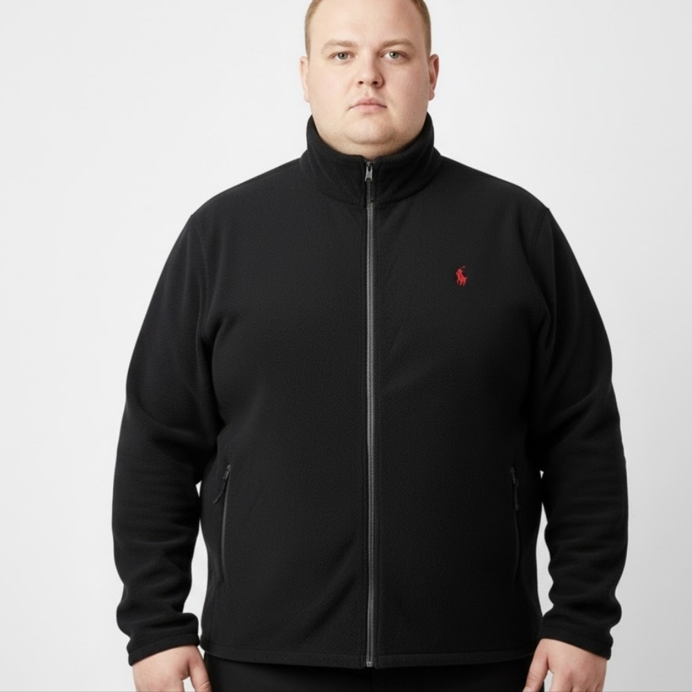 POLO RALPH LAUREN Men's Size XL‎ Black Performance Fleece Jacket NWT